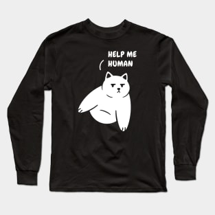 Chubby Cat Stucked Long Sleeve T-Shirt